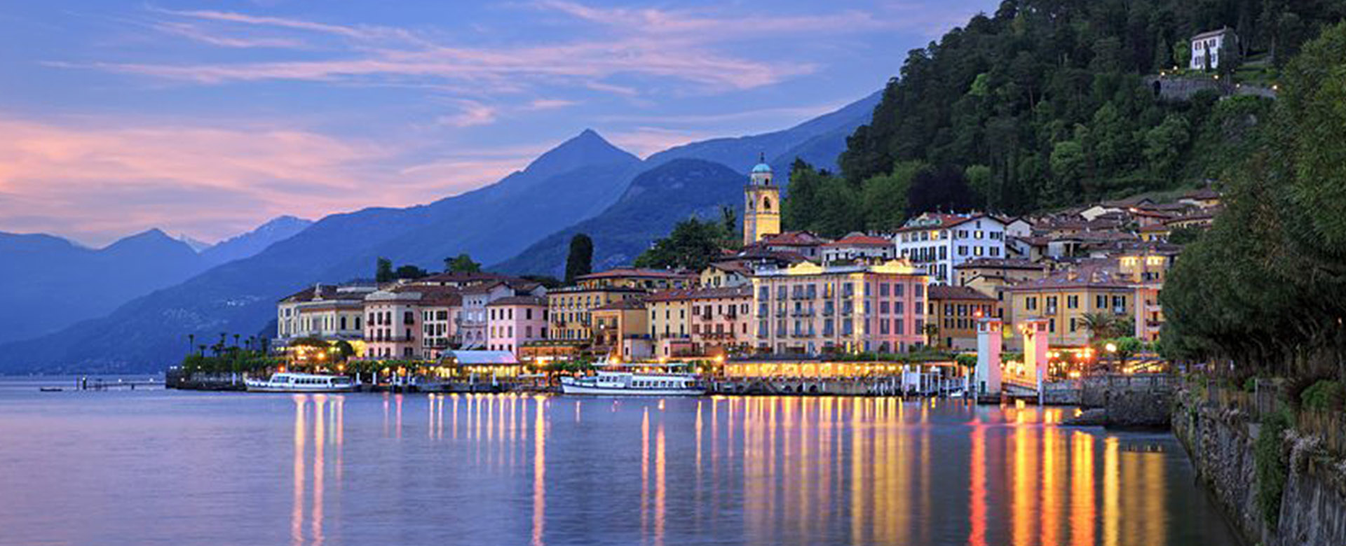 Lago di Como ao anoitecer1920